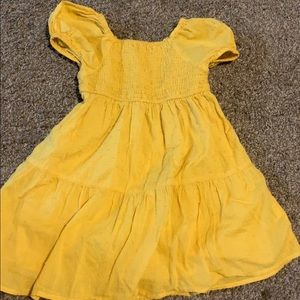 Toddler Yellow dotted dress